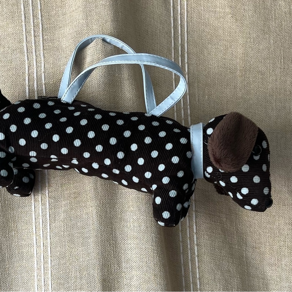 Gymboree Polka Dot dachshund purse. Girls best friend collection